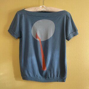 Blue Platypus Graphic Boatneck Tee